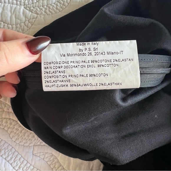 Piazza Sempione - Honia - Velvet Tapered Pants - Black - Picture 9 of 13